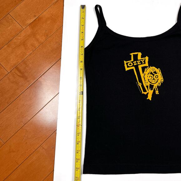 Vintage 2000 Womens Ozzy Osbourne Cross Tank Top Cami Y2K Black Sabbath Camisole - Picture 8 of 11
